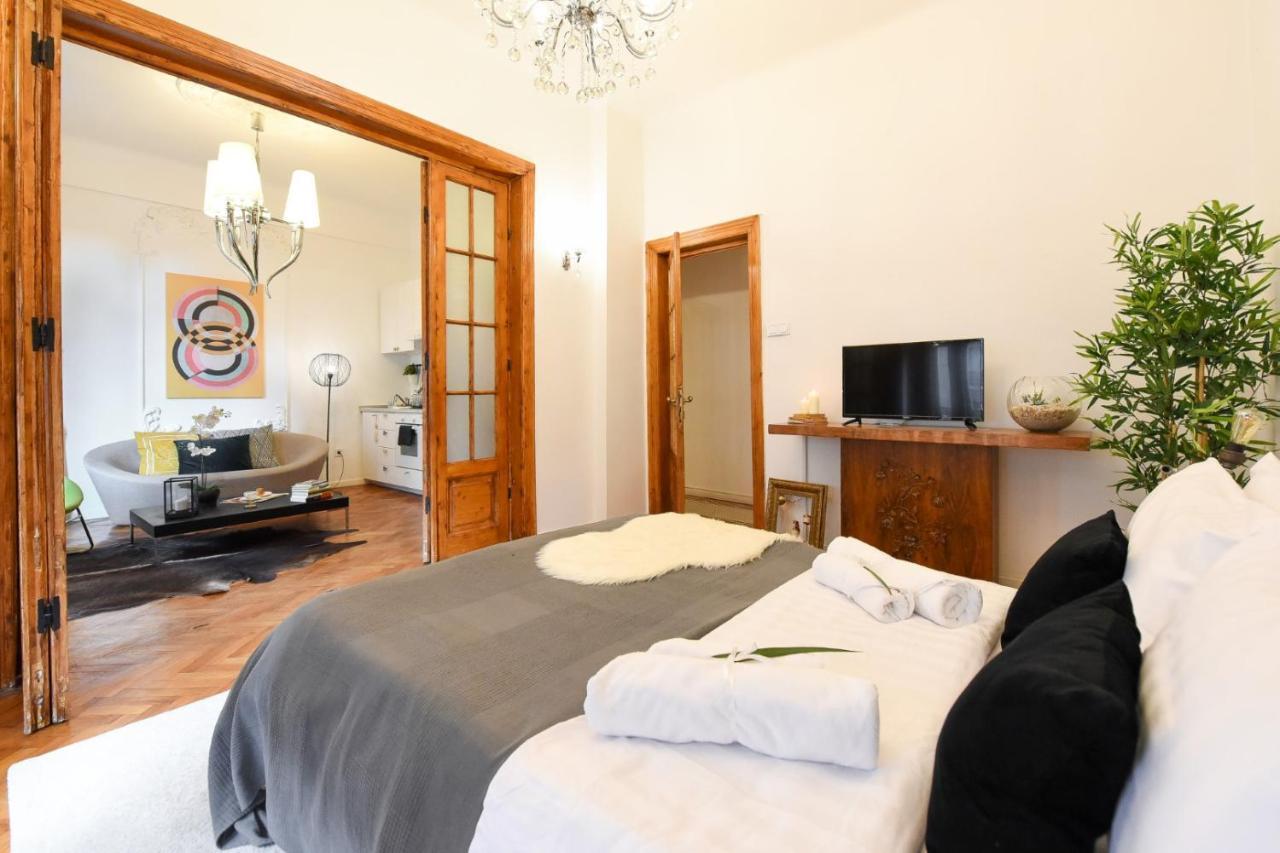 Vintage Elegance, Modern Comfort: 1Br Apartment Overlooking Calea Victoriei Bukares Bagian luar foto